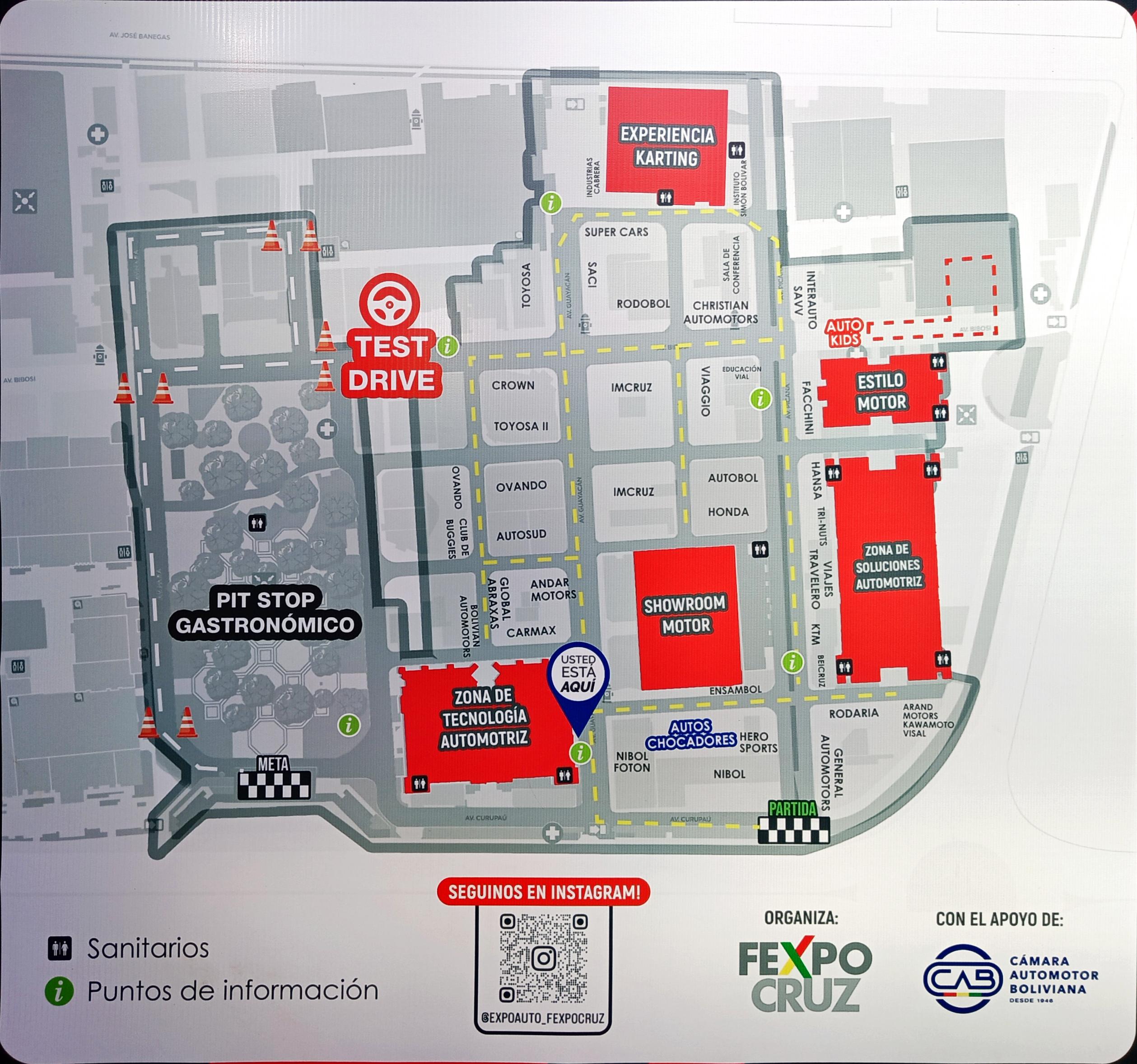 Mapa de ExpoAuto